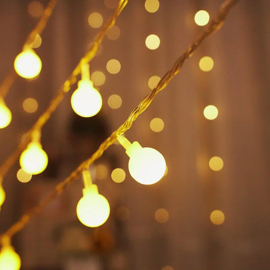 String Lights, 17 ft 50 LED Battery Operated Fairy Lights, Warm White, Steady & Twinkle Modes, Perfect for Christmas, Bedroom, Party, Indoor & Outdoor Décor